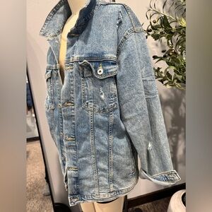 Oversized, weathered  Jean jacket